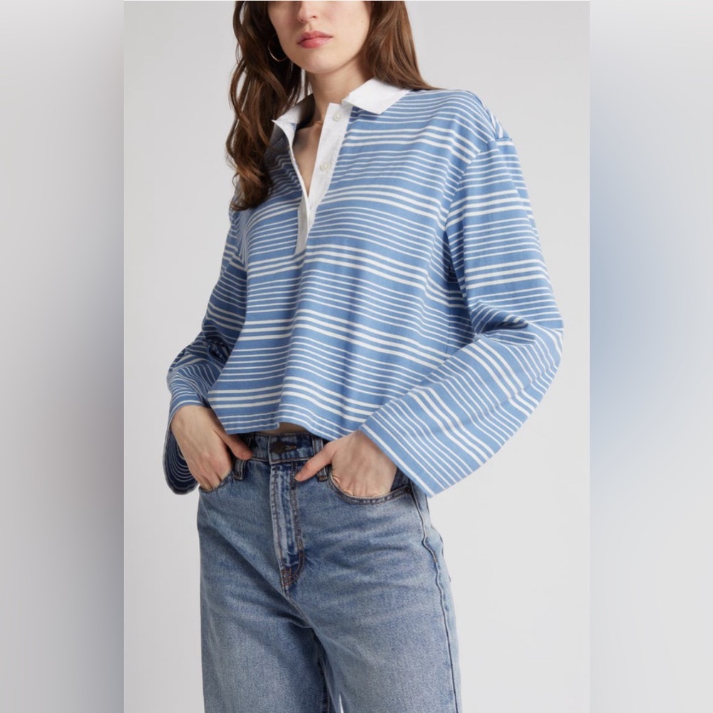 Nordstrom Treasure & Bond
Stripe Organic Cotton
Boyfriend Polo